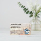 Reinigungsdienste | Wohnzimmer Visitenkarte (Stehend Vorderseite)