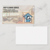 Reinigungsdienste | Wohnzimmer Visitenkarte (Vorne/Hinten)