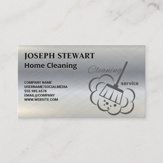 Reinigungsdienste | Zuhause Cleaners Visitenkarte (Vorderseite)