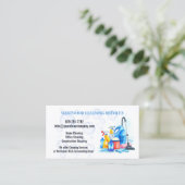 Reinigungsdienstkarte Visitenkarte (Stehend Vorderseite)