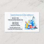 Reinigungsdienstkarte Visitenkarte (Vorderseite)