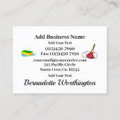 Reinigungsdienstkarte Visitenkarte (Rückseite)