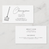 Reinigungsdienstkarte Visitenkarte (Vorne/Hinten)