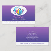 Reinigungsdienstkarte Visitenkarte (Vorne/Hinten)