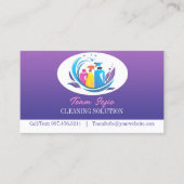 Reinigungsdienstkarte Visitenkarte (Vorderseite)