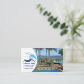 Reinigungsdienstkarte Visitenkarte (Stehend Vorderseite)