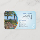 Reinigungsdienstkarte Visitenkarte (Rückseite)