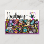 Reinigungsdienstkarte Visitenkarte (Vorderseite)