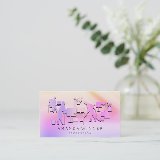 REINIGUNGSDIENSTLEISTUNGEN ENTFERNEN LAGERHALTUNG TERMINKARTE (Stehend Vorderseite)