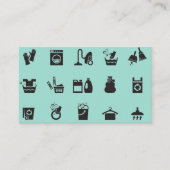 Reinigungsdienstmuster Business Card Visitenkarte (Vorderseite)