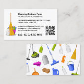 Reinigungsdienststandard Janitorial Qr-Code Visitenkarte (Vorne/Hinten)