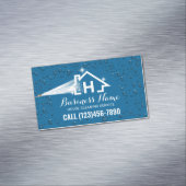 Reinigungsdruck Monogramm-Logo Magnetische Visitenkarte (Beispiel)