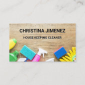 Reinigungseinrichtungen am Tisch Visitenkarte (Vorderseite)
