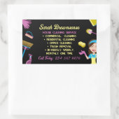 Reinigungsfachmann Rechteckiger Aufkleber (Tasche)