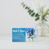 Reinigungsfenster für Arbeitnehmer im Gebäude Visitenkarte (Stehend Vorderseite)