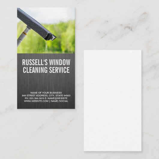 Reinigungsfenster Visitenkarte (Vorne/Hinten)