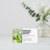 Reinigungsfenster | Zuhause-Services Visitenkarte (Stehend Vorderseite)