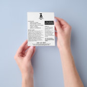 Reinigungsfirma Fügen Sie Ihrem Logo schwarzen Tex Flyer (Gruppe)