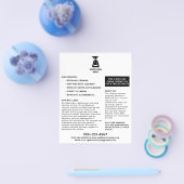 Reinigungsfirma Fügen Sie Ihrem Logo schwarzen Tex Flyer (Einzeln)