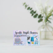 Reinigungsgerät | Seifenblasen Visitenkarte (Stehend Vorderseite)