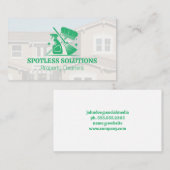 Reinigungsgerät | Zuhause Hintergrund Visitenkarte (Vorne/Hinten)
