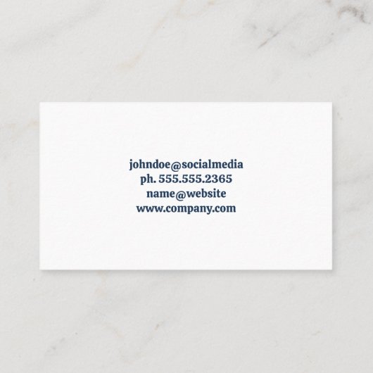 Reinigungsgerät | Zuhause Visitenkarte (Rückseite)