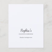 Reinigungsgeschäft Vintage-Script-Foto Lavendel Flyer (Hinten)