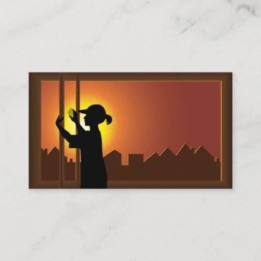 Reinigungsgeschäft Visitenkarte (Vorderseite)