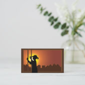 Reinigungsgeschäft Visitenkarte (Stehend Vorderseite)