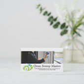 Reinigungsglas Visitenkarte (Stehend Vorderseite)