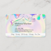 Reinigungshaus Holographic Sparkling Visitenkarte (Rückseite)