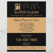 Reinigungshaus Maid Janitor Flyer (Vorne)