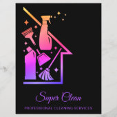 Reinigungshaus Maid Janitor Flyer (Hinten)