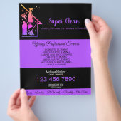 Reinigungshaus Maid Janitor Flyer (Hand)