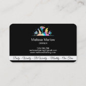 Reinigungshaus mit holografischem Geschäft Visitenkarte (Rückseite)