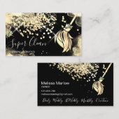 Reinigungshaus Sparkling Gold Visitenkarte (Vorne/Hinten)