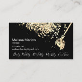 Reinigungshaus Sparkling Gold Visitenkarte (Rückseite)