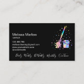 Reinigungshaus Sparkling Holograph Business C Visitenkarte (Rückseite)