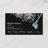 Reinigungshaus Sparkling Holograph Business C Visitenkarte (Rückseite)