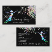 Reinigungshaus Sparkling Holograph Business C Visitenkarte (Vorne/Hinten)