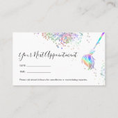 Reinigungshaus Sparkling Holograph Nächster Appoi Terminkarte (Rückseite)