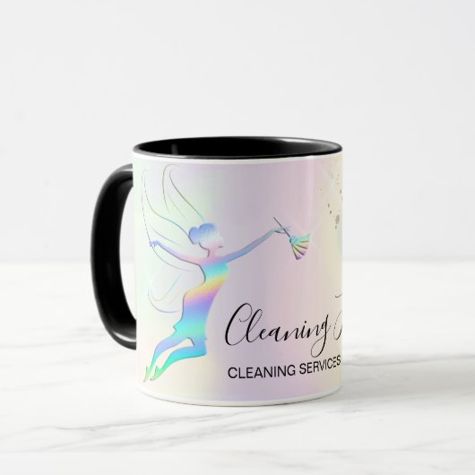 Reinigungshaus Sparkling Holograph Tasse (Vorderseite Links)