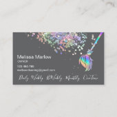 Reinigungshaus Sparkling Holograph Visitenkarte (Rückseite)