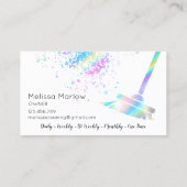 Reinigungshaus Sparkling Holograph Visitenkarte (Rückseite)