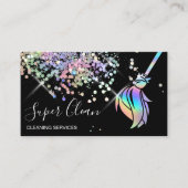 Reinigungshaus Sparkling Holograph Visitenkarte (Vorderseite)