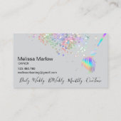 Reinigungshaus Sparkling Holograph Visitenkarte (Rückseite)