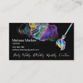 Reinigungshaus Sparkling Holograph Visitenkarte (Rückseite)