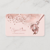 Reinigungshaus Sparkling Rose gold Business C Visitenkarte (Vorderseite)
