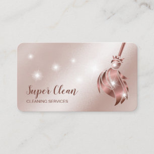 Reinigungshaus Sparkling Rose Gold Visitenkarte