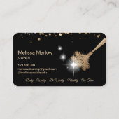 Reinigungshaus Sparkling Rose Gold Visitenkarte (Rückseite)